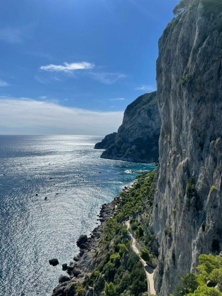 4-Day Rome & Capri Escape - Coastal road perched on Capri cliff edge