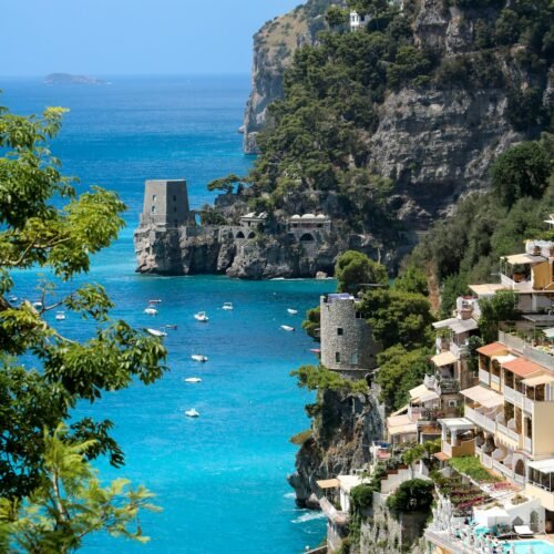 10-Day Rome, Amalfi Coast & Sicily Discovery - Hillside buildings facing the sea
