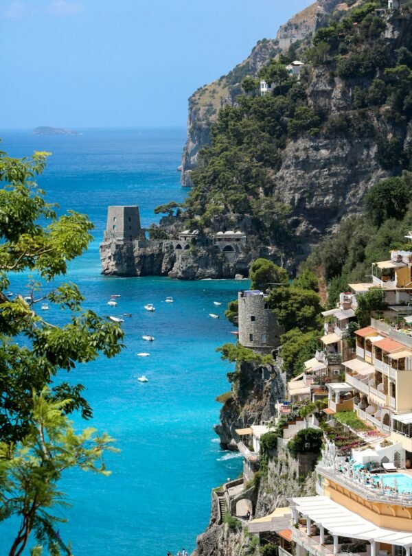 10-Day Rome, Amalfi Coast & Sicily Discovery - Hillside buildings facing the sea