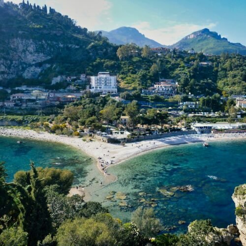 20-Day Grand Italy Cruise & Land Discovery - Aerial view of a Sicilian coastal city