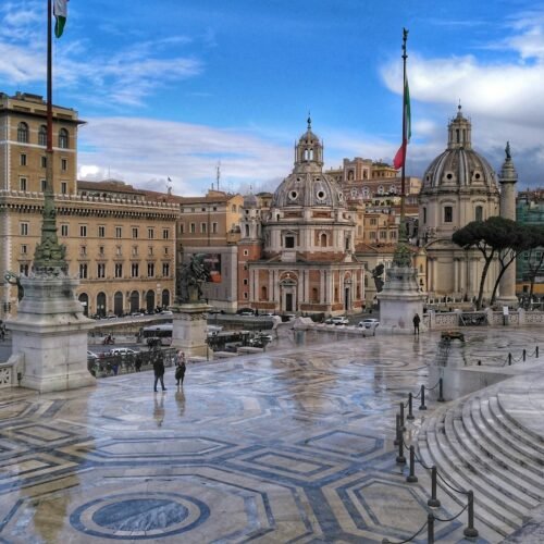 Trevi Fountain, Spanish Steps & City Center Walk - Strolling near a Rome piazza