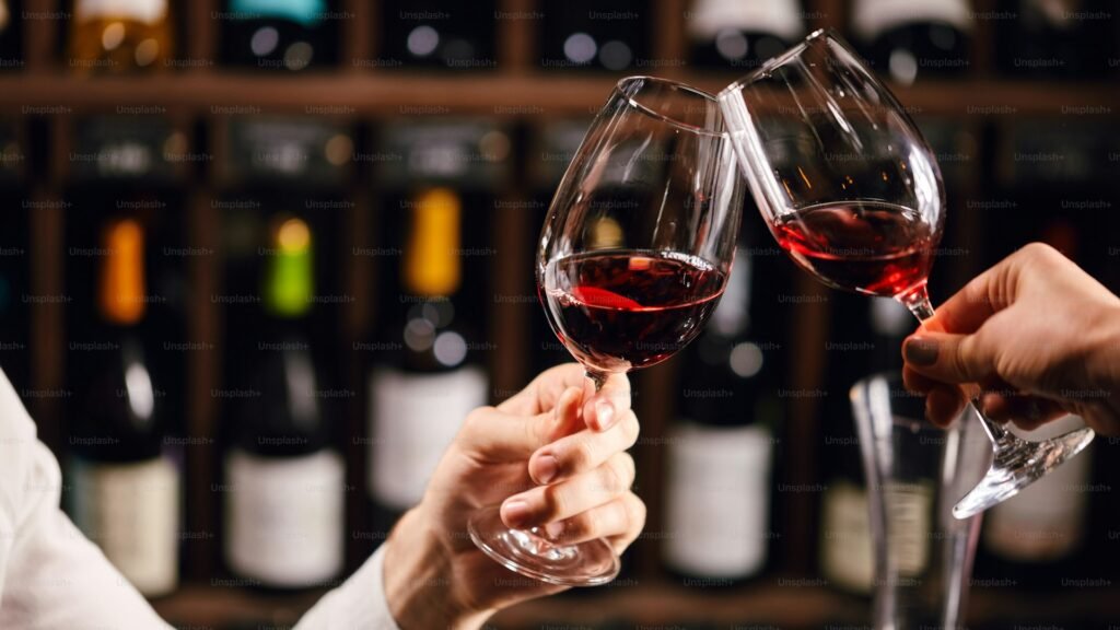 Food Tasting in a Historic Roman Cellar - Wine tasting toast in a Roman cellar