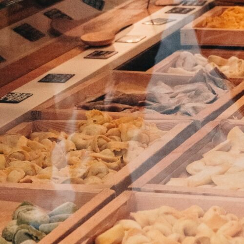 Authentic Roman Street Food Tour - Display case of Roman treats