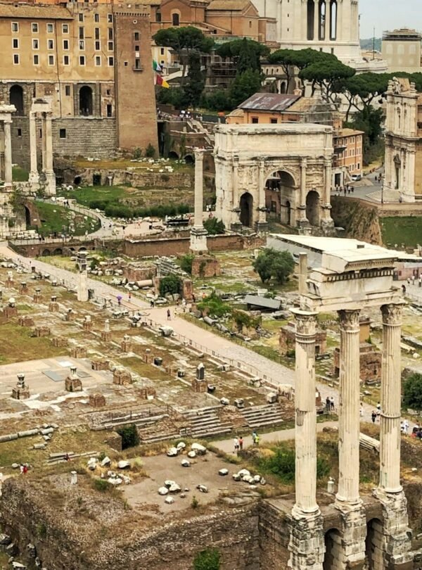 Roman Forum & Palatine Hill Guided Tour - Aerial view of ancient Rome