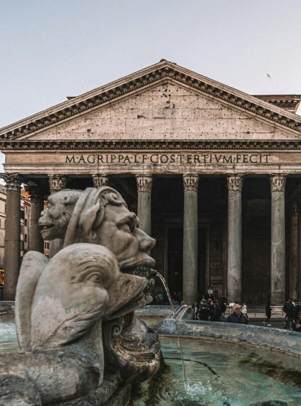 Pantheon & Historic Squares Tour - Stone statue near the Pantheon