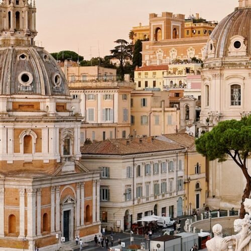 Sunset Tour of Imperial Rome - Capitoline Hill square at sunset