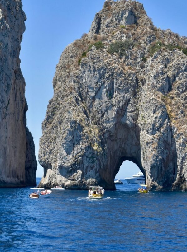 Capri Island Escape (Seasonal) - Kayaking near Capri's rock formations