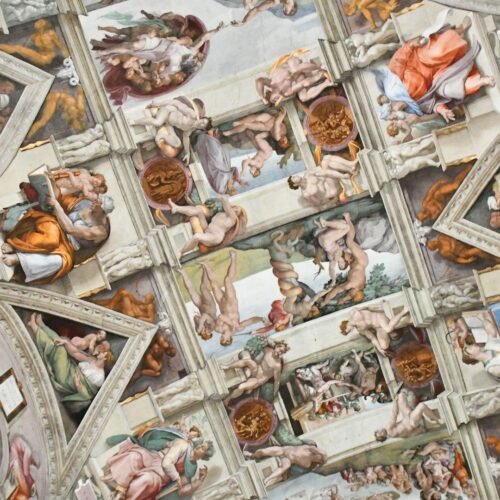 Vatican Museums, Sistine Chapel & St. Peter’s Basilica - Painted ceiling detail in the Vatican Museums