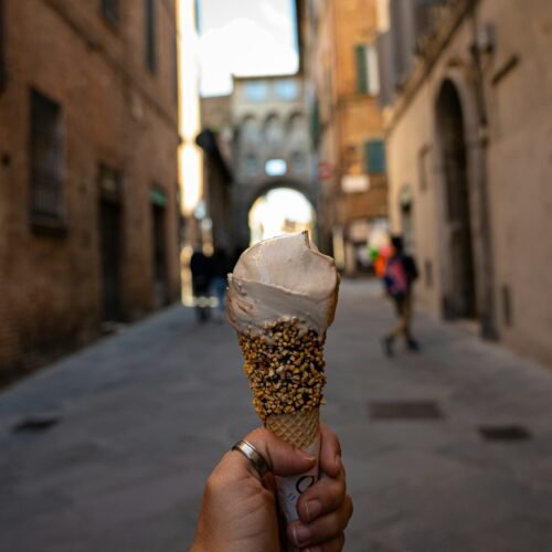 Coffee, Gelato & Sweet Treats Walk - Hand holding a gelato cone