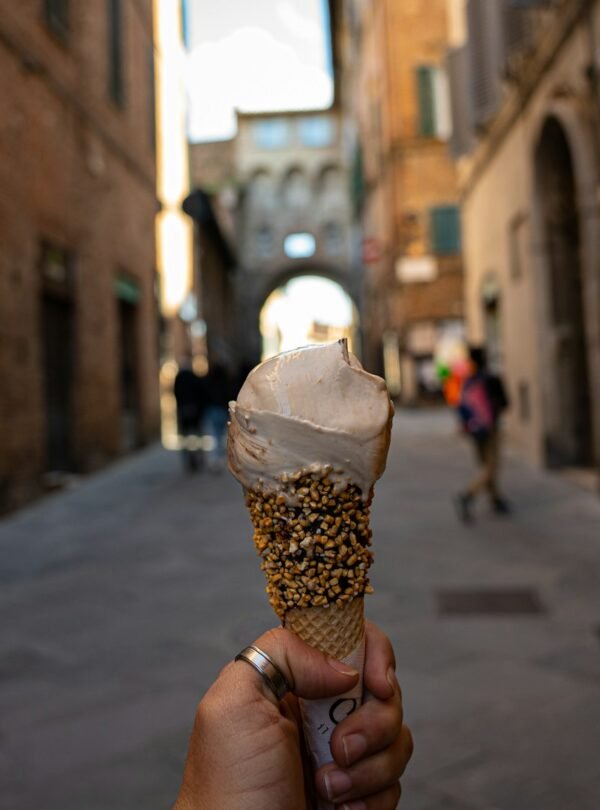Coffee, Gelato & Sweet Treats Walk - Hand holding a gelato cone