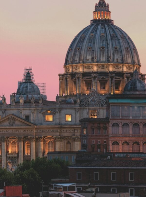 Sunset Tour of Imperial Rome - Dome silhouette at sunset in Rome